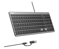 Unitek SlimTap Lekka klawiatura przewodowa biurowa - 1540407 - zdjęcie 3